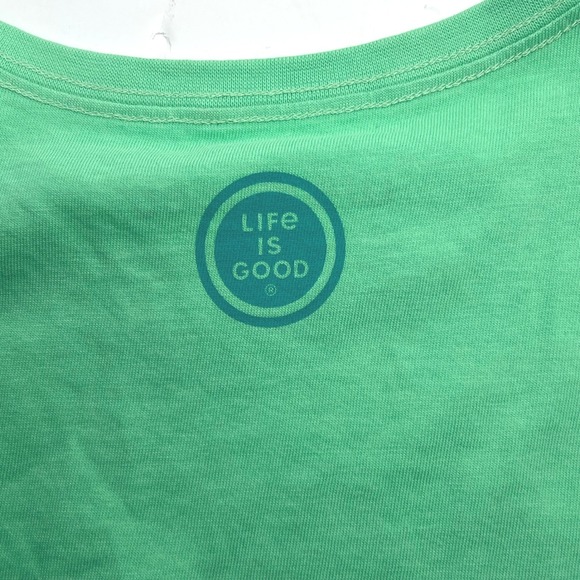 Life is Good Womens Pickleball Wizard Crusher‎ Tee T-Shirt - Green - Picture 5 of 11